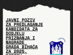 Grad Bihać i Gradsko vijeće objavili su Javni poziv za predlaganje kandidata za dodjelu priznanja na Dan grada 26. februara.