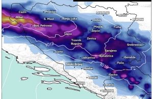 Od petka se očekuju velike snježne padavine, visina snijega u Krajini ići će i do 40 cm