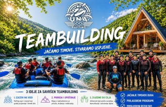 Teambuilding na rijeci Uni: Spoj adrenalina, prirode i jačanja timskog duha