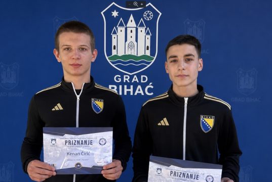 Bihać ponosan na svoje mlade šampione: Kenan i Faruk proglašeni sportskim nadama grada