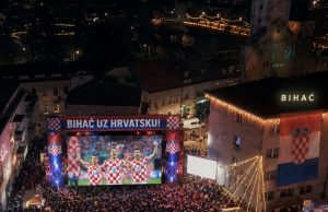Nakon podrške Zmajevima u Zagrebu: Bihać u srijedu organizuje gledanje utakmice Hrvatska – Engleska