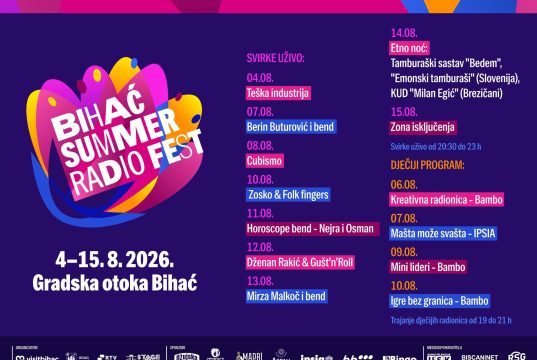 Bihaćki ljetni festival donosi novu atmosferu na centralnoj gradskoj otoci