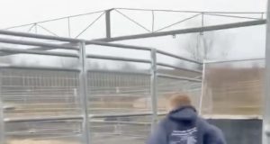 Dječak je mislio da će stići do izlaza, ali ga je u posljednjem trenutku sustigla prepreka (VIDEO)