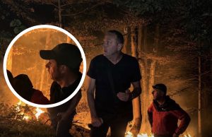Premijer USK i gradonačelnik Bihaća iza ponoći na Plješevici: Vatra izašla iz miniranog područja, počelo direktno gašenje