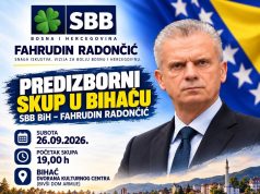SBB najavio centralni predizborni skup u Bihaću, obratit će se Fahrudin Radončić