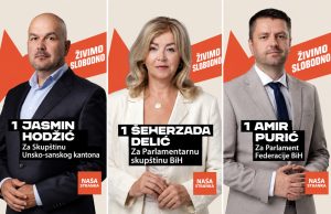 Naša stranka predstavila nosioce lista u USK: Delić za državni, Purić za federalni parlament, Hodžić za kantonalnu skupštinu
