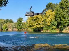 Helikopter Oružanih snaga BiH danas učestvovao u gašenju požara na Plješevici