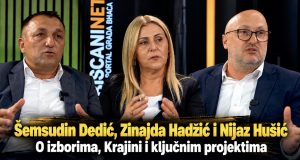 Šemsudin Dedić, Zinajda Hadžić i Nijaz Hušić o izborima, Krajini i ključnim projektima