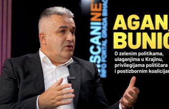 Agan Bunić o zelenim politikama, ulaganjima u Krajinu, privilegijama političara i postizbornim koalicijama