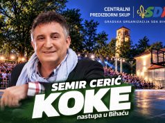Semir Cerić Koke dolazi u Bihać: Nastupa na centralnom predizbornom skupu SDA